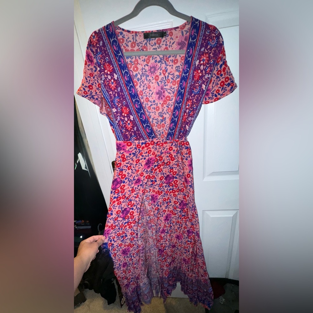 Floral V-Neck Dress